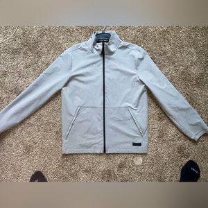 Abercrombie & Fitch heather grey running sweater